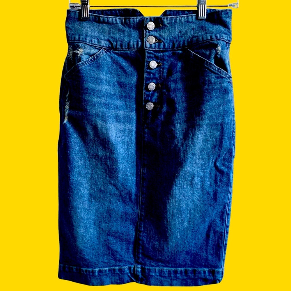 Gap 90s long denim skirt